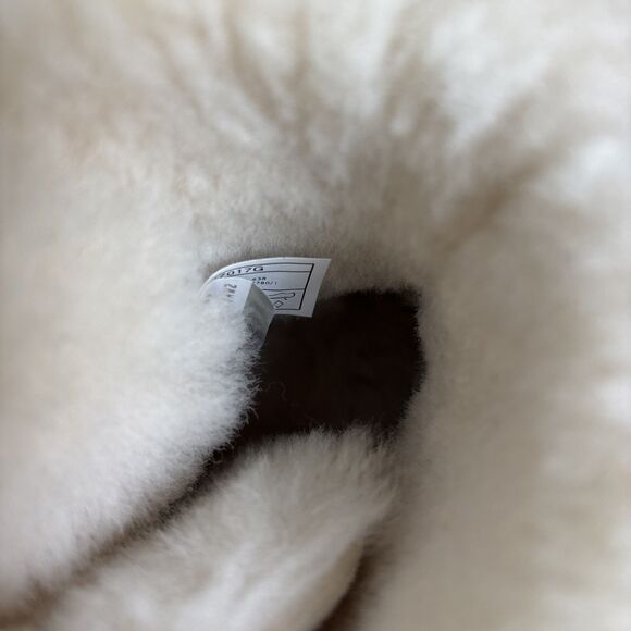 Womens 8 Ugg Boots Gita Powder Cream Purple Pompoms Gorgeous Coquette RARE! - Picture 10 of 11